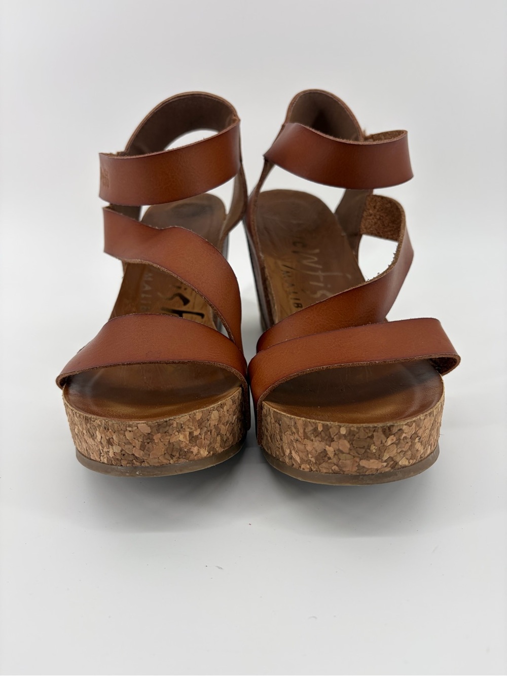 Blowfish Malibu Women’s Vegan Leather Strappy Boho Wedges Size 9 - Picture 3 of 9